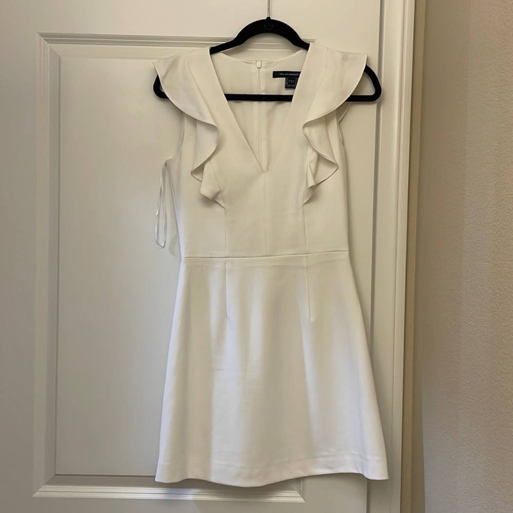 French Connection, cocktail, white dress in a U.S. size 4. Worn once